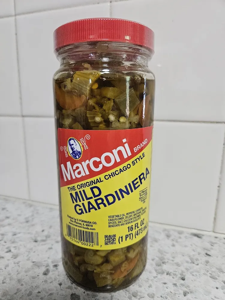 Marconi, the original chicago style giardiniera, mild