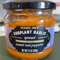 EGGPLANT GARLIC spread with sweet red peppers