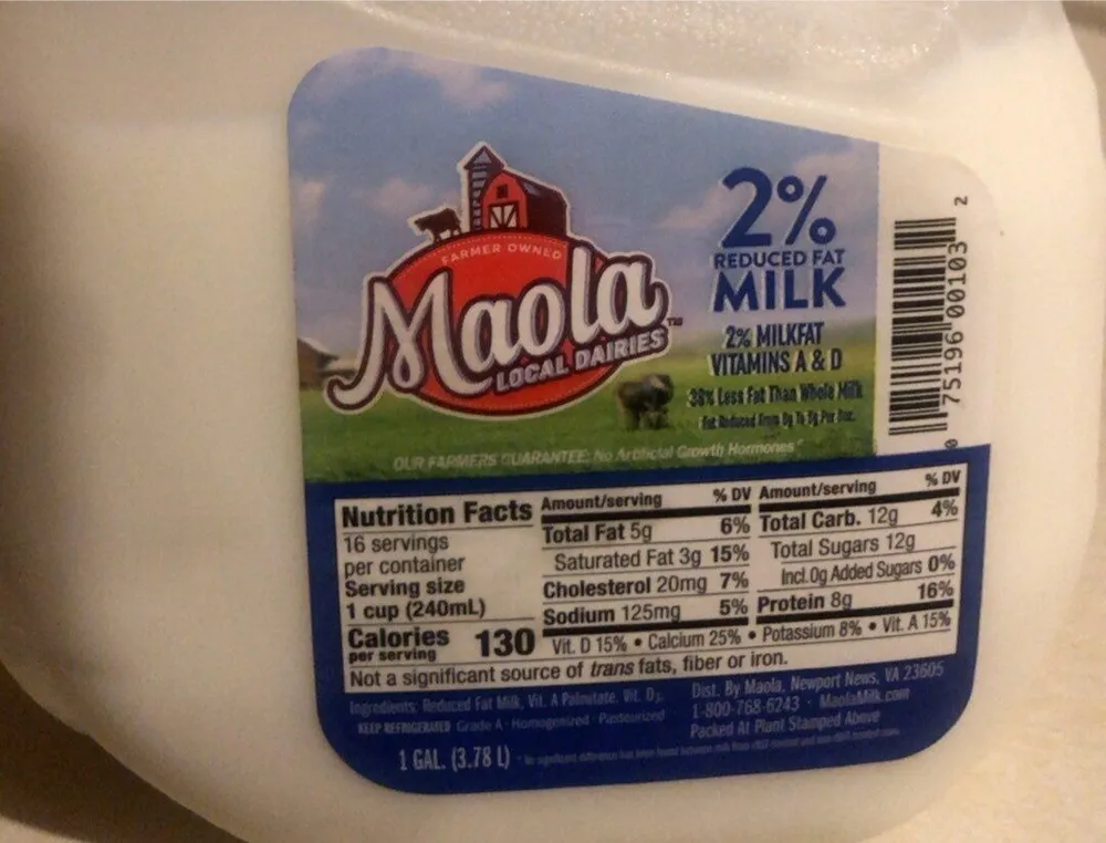Milk 2%