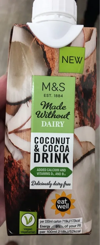 Coconut & cocoa drink