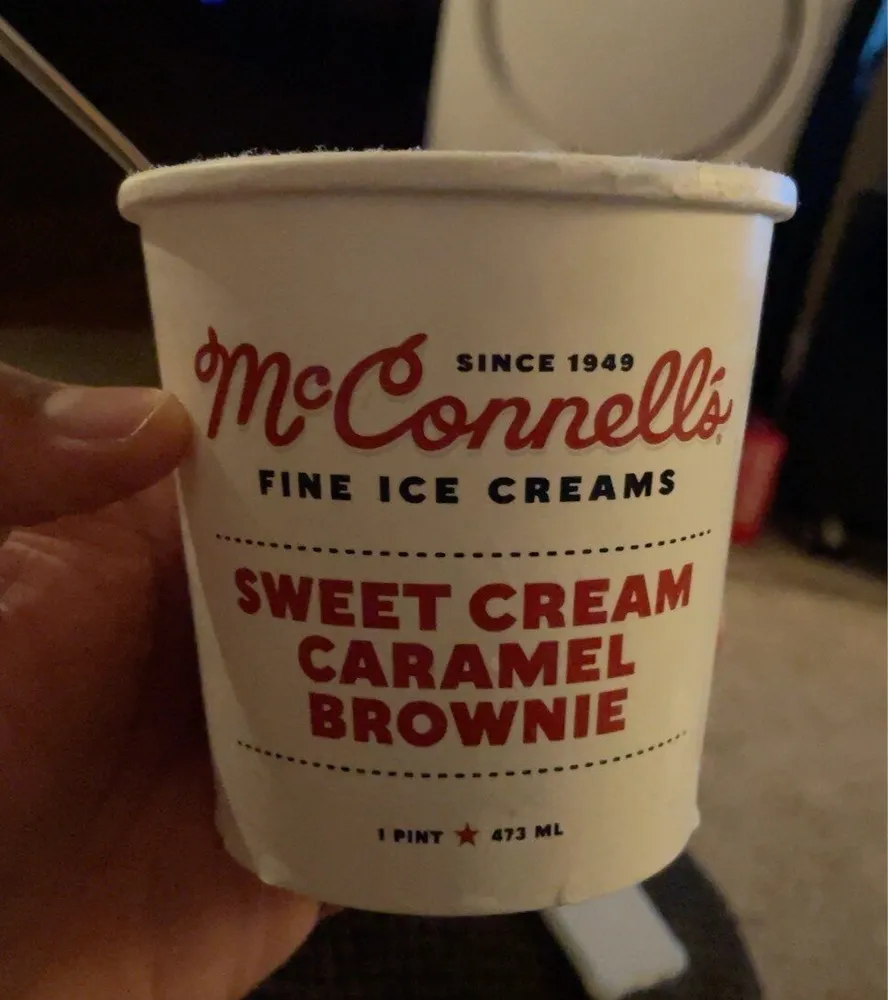 Sweet Cream Caramel Brownie Ice Cream