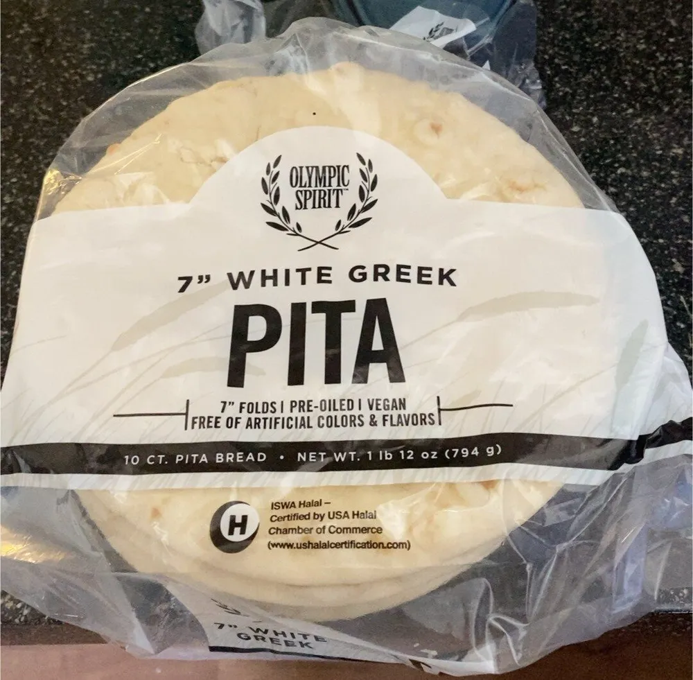 7” White Greek Pita