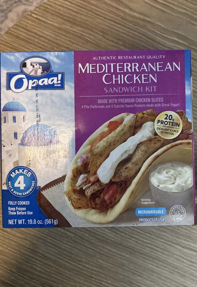 Mediterranean chicken sandwich kit
