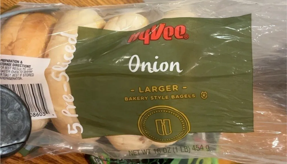Hy vee onion larger bakery style bagels