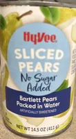 No sugar added sliced pears
