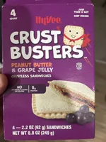 Crust Busters Peanut Butter And Jelly Sandich (Crustless)