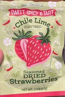 Sweet, Spicy & Tart Chile Lime Seasoned Dried Strawberries