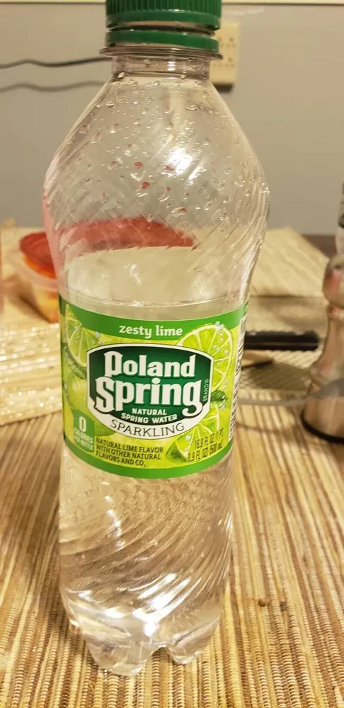 Zesty lime natural spring water, zesty lime