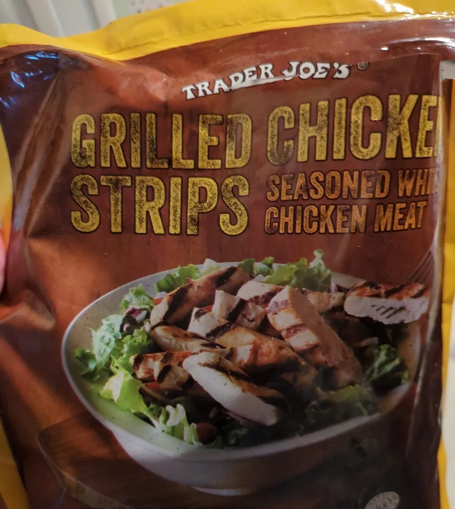 GRILLED CHICKEN STRIPS SEASONED WHITE CHICKEN MEAT