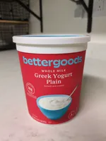 bettergoods Whole Milk Greek Yogurt, Plain