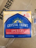 Crystal farms, american pasteurized process cheese product