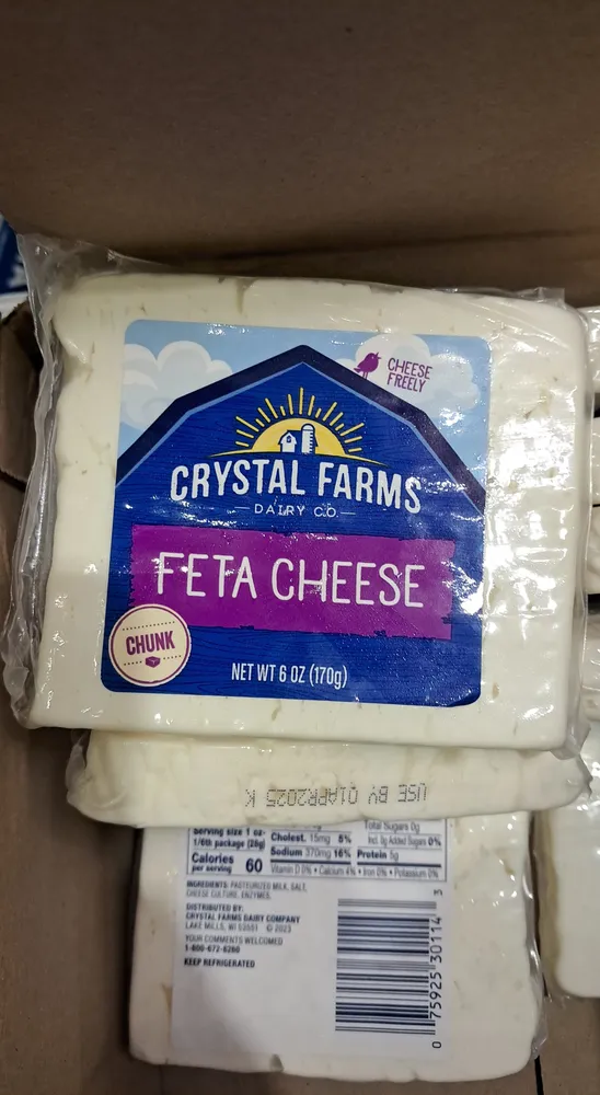 Chunk greek style feta all natural cheese, chunk greek style