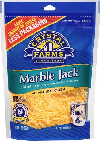 Finely Shredded Natural Marble Jack Cheese