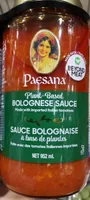 Sauce bolognaise à base de plante