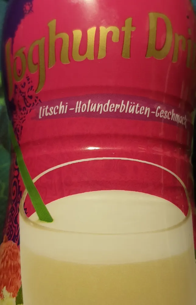 Joghurt Drink Litschi-Holunderblüten-Geschmack