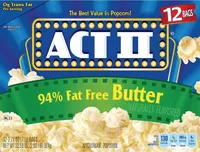 94% Fat Free Butter Naturally Flavored Popcorn