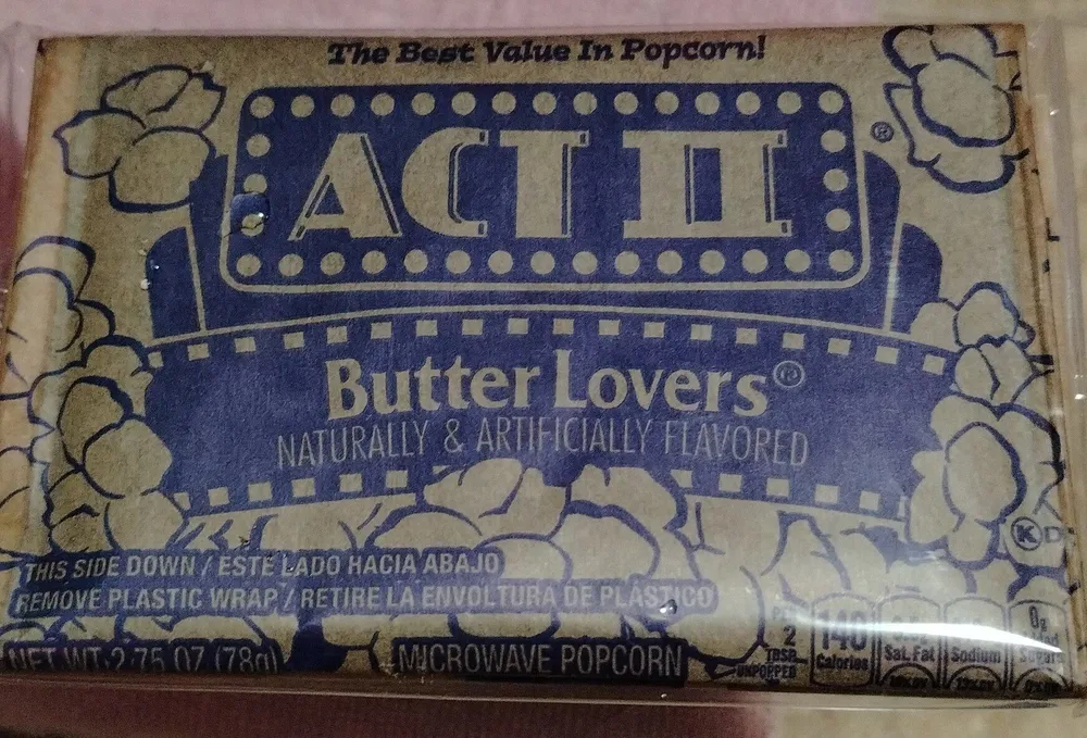 Microwave Butter Popcorn