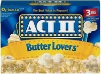 Butter lovers microwave popcorn boxes