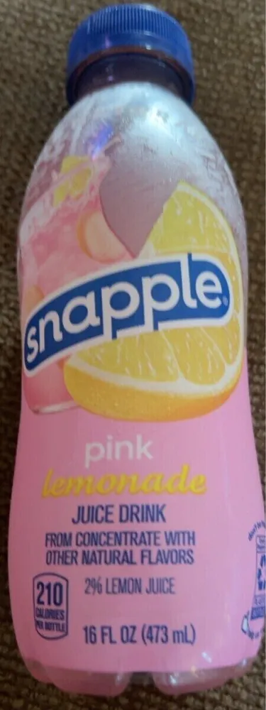 Snapple pink lemonade