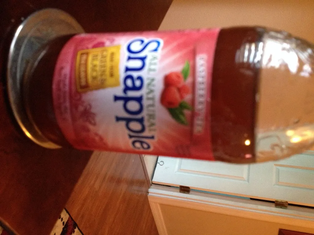 Snapple, all natural raspberry tea, raspberry