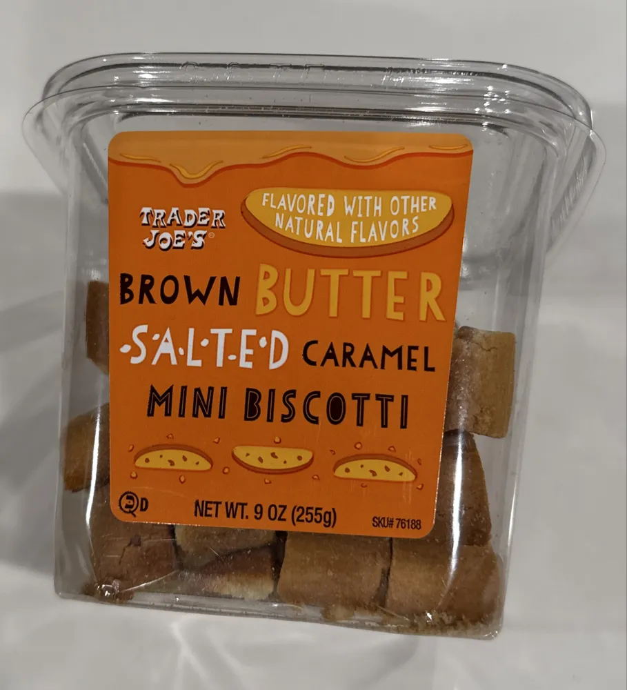 Brown Butter Salted Caramel Mini Biscotti