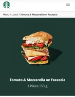 Tomato & Mozzarella on Focaccia