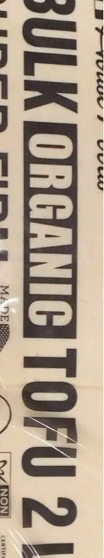 Bulk Organic Tofu Super Firm