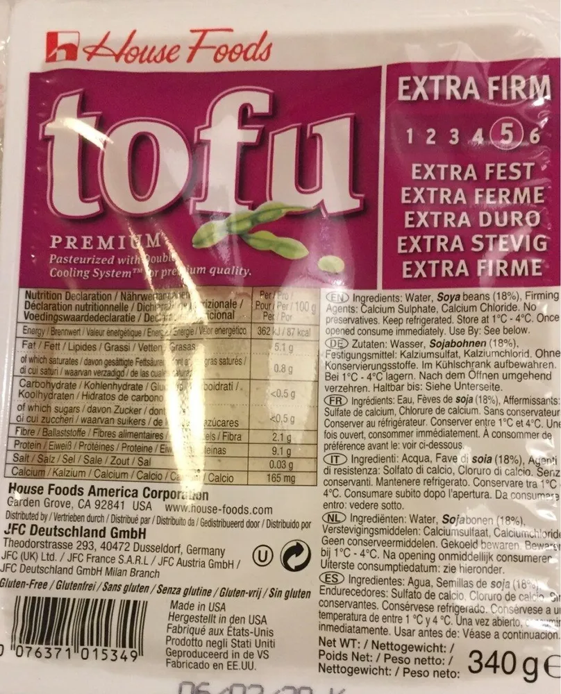 Tofu premium extra firm 5