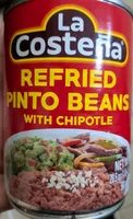 Refried pinto beans with chipotle