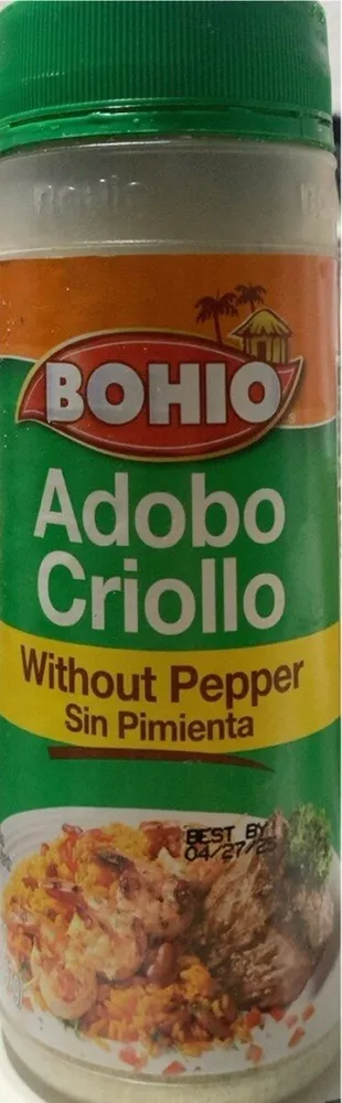 Adobo Criollo sin Pimienta