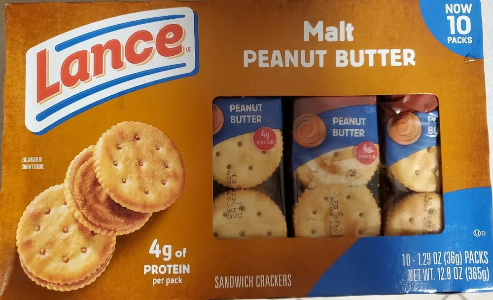 Malt Peanut Butter Sandwich Crackers