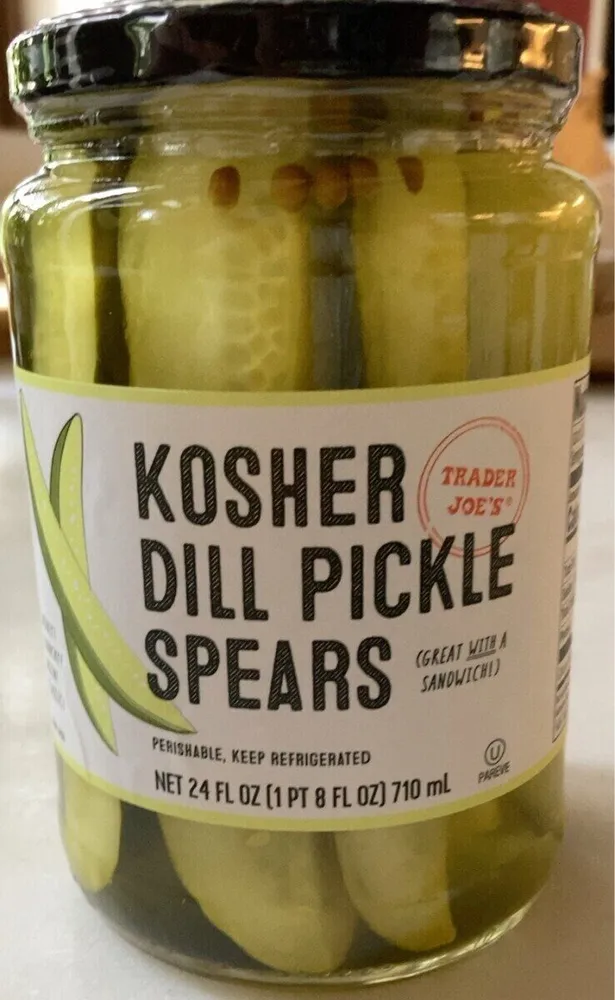 Kosher Dill pickle spears