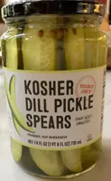 Kosher Dill pickle spears