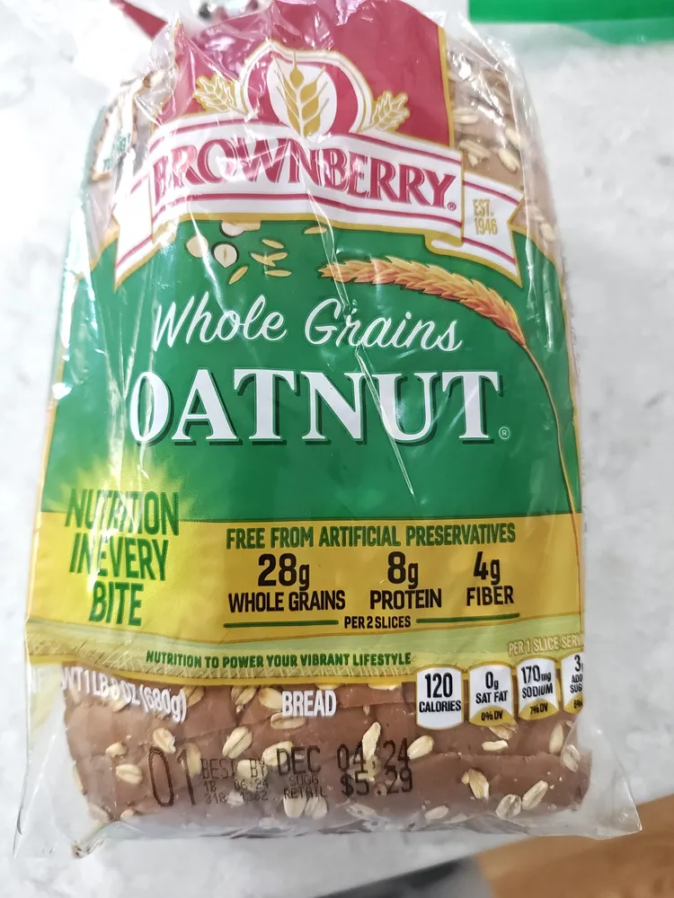 Whole Grains Oatnut Bread