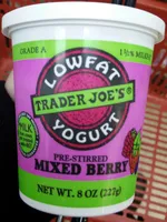 Lowfat yogurt pre-stirred Mixed Berry