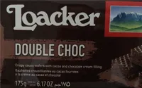 Double choc crispy cocoa wafers