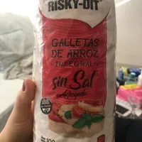 Galletas de arroz integral sin sal