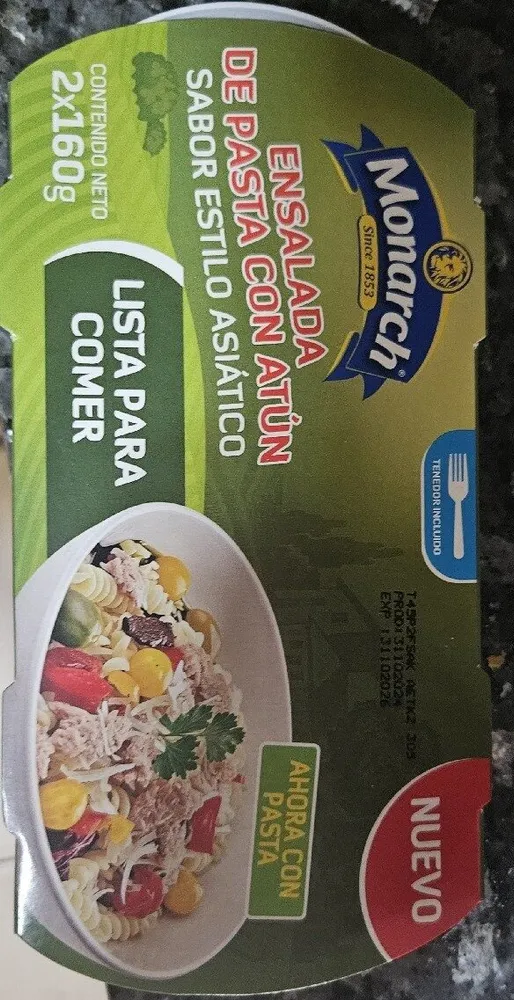 Ensalada De Pasta Con Atun Estilo Asiatico