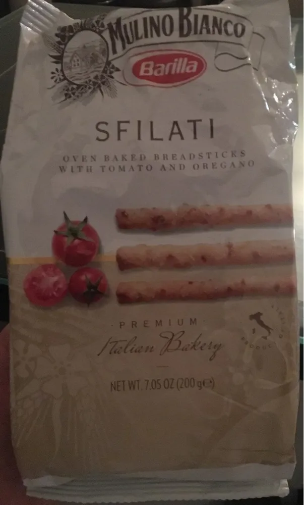 Sfilati, oven baked breadsticks with tomato and oregano