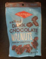 salted DARK CHOCOLATE WALNUTS
