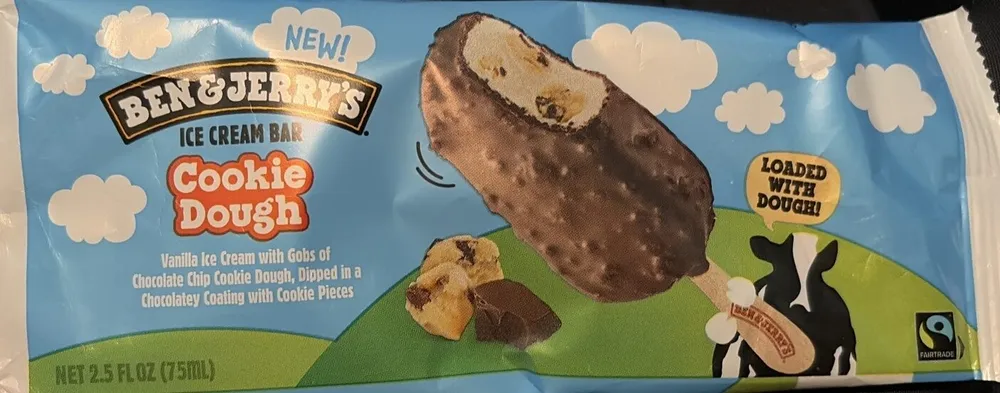 Cookie Dough Ice Cream Bar
