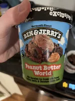 Peanut Butter World Milk Chocolate Ice Cream with Peanut Buttery Swirls & Chocolate Cookie Swirls