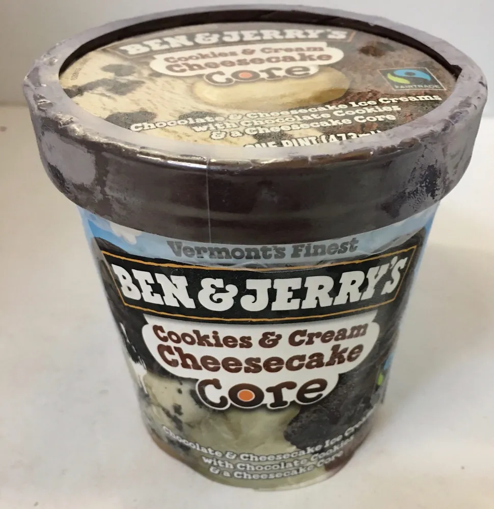 cookies & cream cheesecake core ice cream