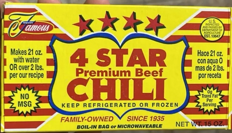 4 Star Premium Beef Chili
