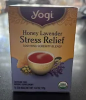 Yogi, Stress Relief, Honey Lavender, Caffeine Free