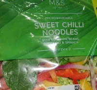 Sweet Chili Noodles with Edamame Beans & Spinach