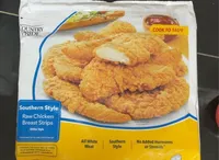 Southern Style Raw Chicken Breast Strips