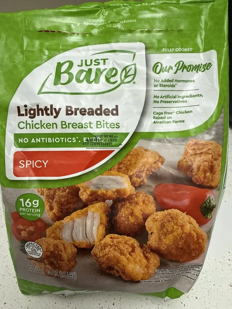 Lightly Breaded Chicken Breast Bites Spicy