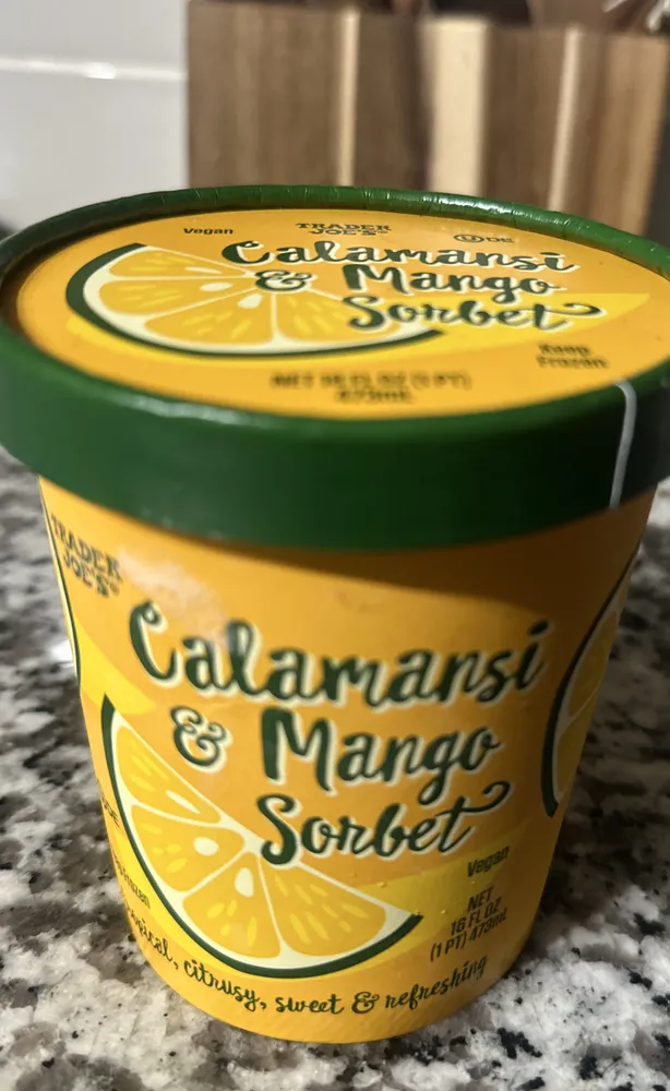 Calamansi & mango sorbet