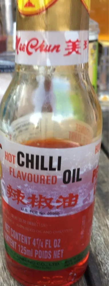 Hot chilli flavoured oil